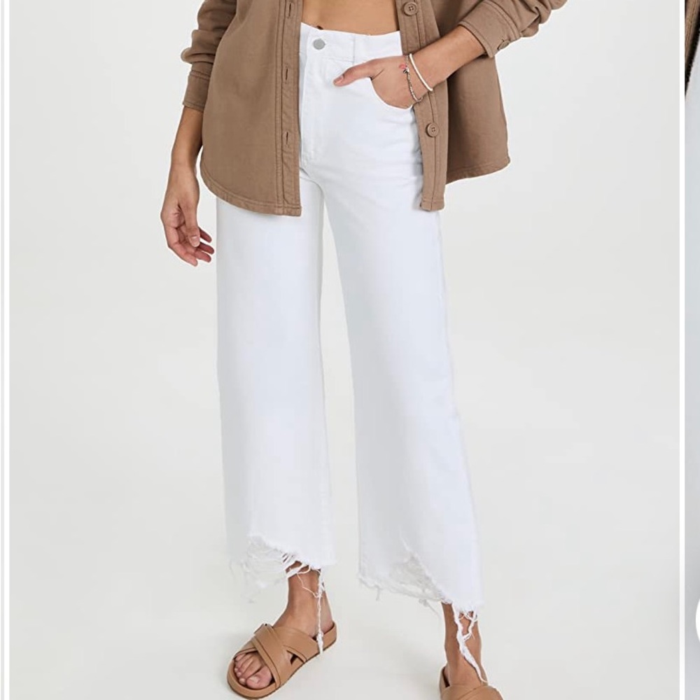DL1961 high rise wide leg jeans